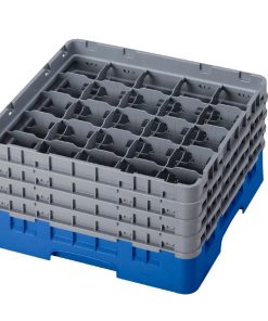 Cambro Camrack Blue 25 Compartments Max Glass Height 215mm (CZ145)