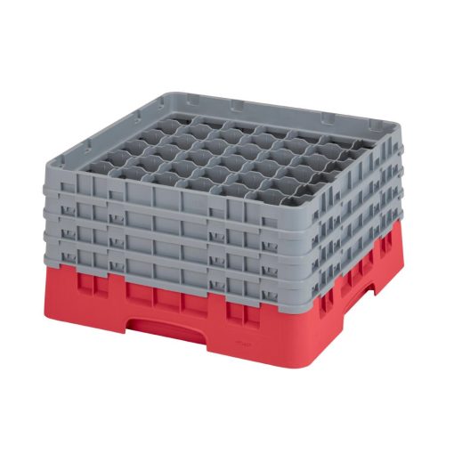 Cambro Camrack Red 49 Compartments Max Glass Height 215mm (CZ173)