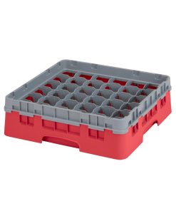 Cambro Camrack Red 36 Compartments Max Glass Height 92mm (CZ175)