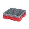 Cambro Camrack Red 36 Compartments Max Glass Height 279mm (CZ176)