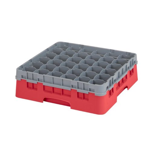 Cambro Camrack Red 36 Compartments Max Glass Height 279mm (CZ176)