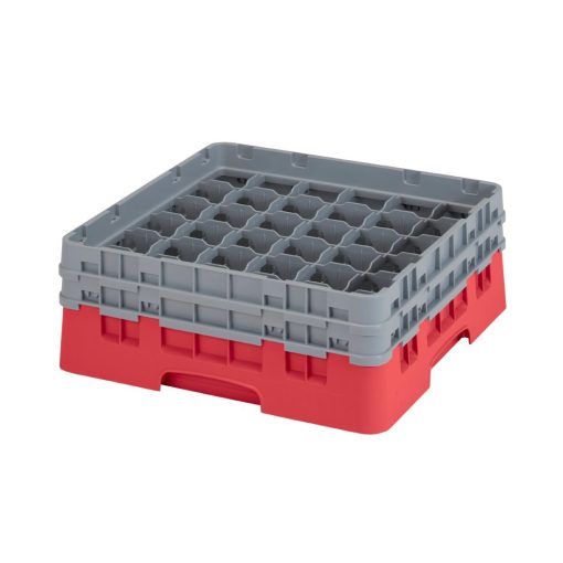 Cambro Camrack Red 36 Compartments Max Glass Height 133mm (CZ177)