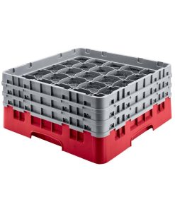 Cambro Camrack Red 36 Compartments Max Glass Height 156mm (CZ178)