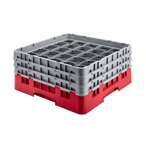 Cambro Camrack Red 36 Compartments Max Glass Height 156mm (CZ178)