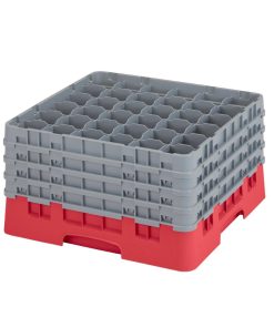 Cambro Camrack Red 36 Compartments Max Glass Height 238mm (CZ182)