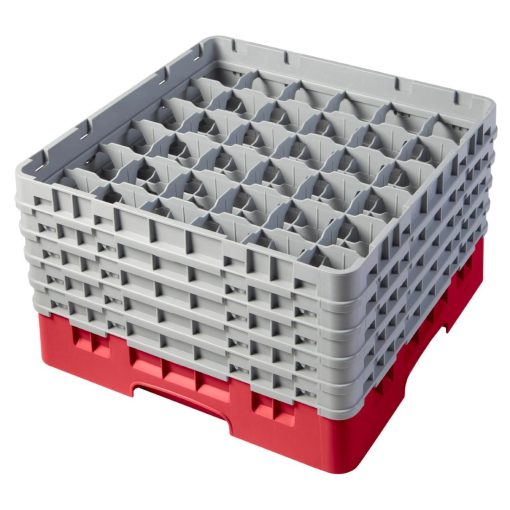 Cambro Camrack Red 36 Compartments Max Glass Height 258mm (CZ183)