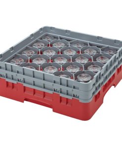 Cambro Camrack Red 36 Compartments Max Glass Height 273mm (CZ184)