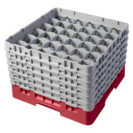 Cambro Camrack Red 36 Compartments Max Glass Height 298mm (CZ185)