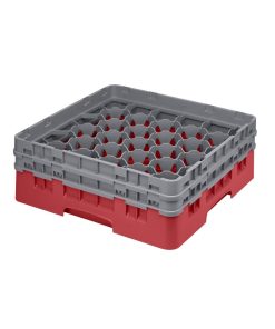 Cambro Camrack Red 30 Compartments Max Glass Height 133mm (CZ187)
