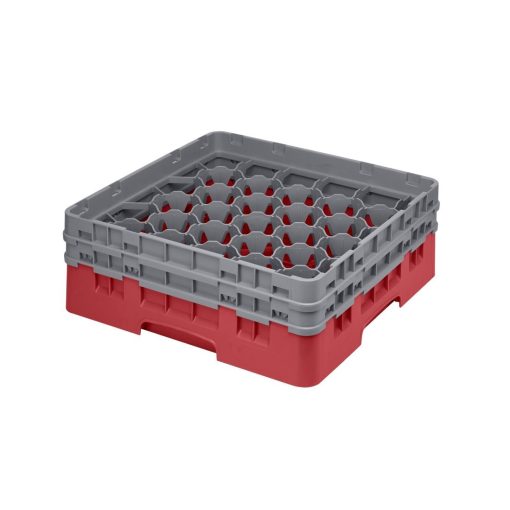 Cambro Camrack Red 30 Compartments Max Glass Height 133mm (CZ187)