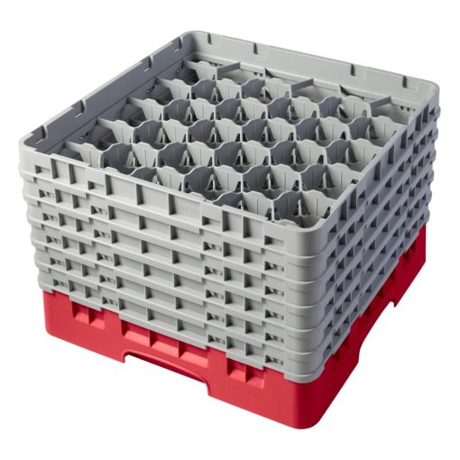 Cambro Camrack Red 30 Compartments Max Glass Height 298mm (CZ191)