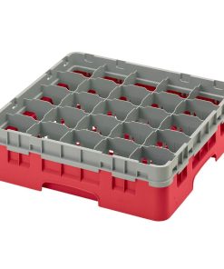 Cambro Camrack Red 25 Compartments Max Glass Height 279mm (CZ193)