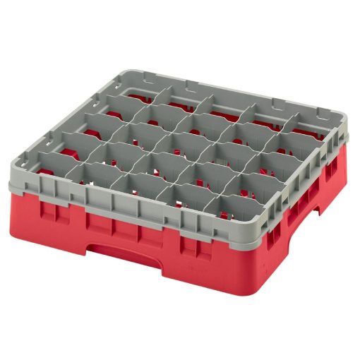 Cambro Camrack Red 25 Compartments Max Glass Height 279mm (CZ193)