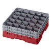 Cambro Camrack Red 25 Compartments Max Glass Height 156mm (CZ195)