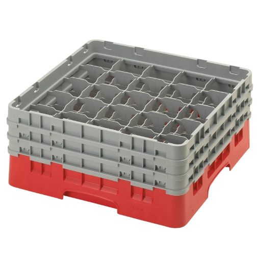 Cambro Camrack Red 25 Compartments Max Glass Height 174mm (CZ196)