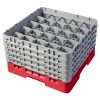 Cambro Camrack Red 25 Compartments Max Glass Height 258mm (CZ199)