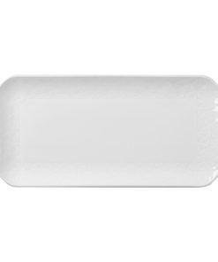 Churchill Alchemy Abstract White Shallow Oblong Tray 300mm 6 Pack (DX002)