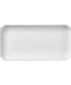 Churchill Alchemy Abstract White Deep Oblong Tray 263mm 6 Pack (DX003)