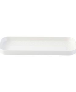 Churchill Alchemy Abstract White Deep Oblong Tray 263mm 6 Pack (DX003)