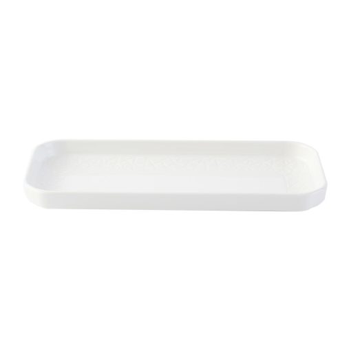 Churchill Alchemy Abstract White Deep Oblong Tray 263mm 6 Pack (DX003)