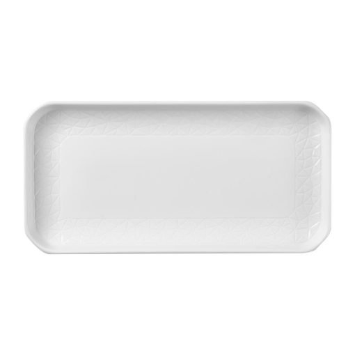 Churchill Alchemy Abstract White Deep Oblong Tray 300mm 6 Pack (DX004)