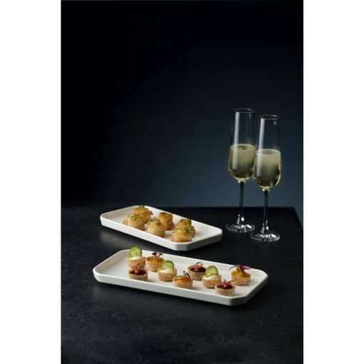 Churchill Alchemy Abstract White Deep Oblong Tray 300mm 6 Pack (DX004)