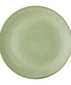 Churchill Stonecast Sage Green Coupe Plate 260mm Pack of 12 (DX006)