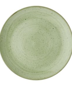 Churchill Stonecast Sage Green Coupe Plate 217mm Pack of 12 (DX007)