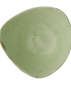 Churhill Stonecast Sage Green Triangle Bowl 185mm Pack of 12 (DX014)