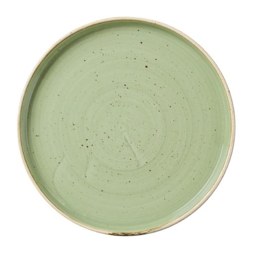 Churchill Stonecast Sage Green Walled Plate 210mm Pack of 6 (DX017)