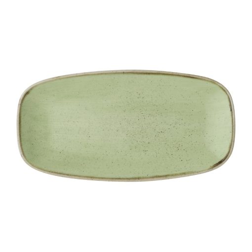 Churchill Stonecast Sage Green Chefs Oblong Plate 298mm Pack of 12 (DX018)