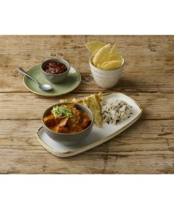 Churchill Stonecast Barley White Chefs Walled Oblong Plate 300mm Pack of 6 (DX020)