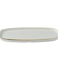 Churchill Stonecast Barley White Chefs Walled Oblong Plate 350mm Pack of 6 (DX021)