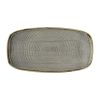 Churchill Stonecast Peppercorn Grey Chefs Walled Oblong Plate 350mm Pack of 6 (DX023)