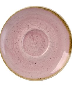 Churchill Stonecast Petal Pink Saucer 156mm 12 Pack (DX030)