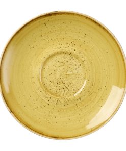 Churchill Stonecast Mustard Seed Saucer 156mm Pack of 12 (DX040)