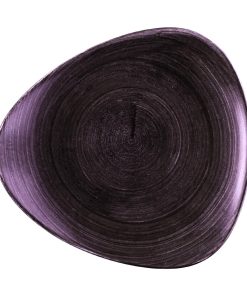 Churchill Stonecast Patina Deep Purple Triangle Plate 265mm 12 Pack (DX064)