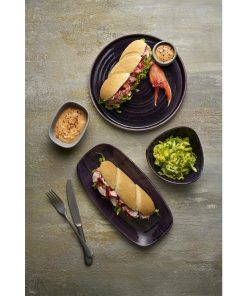 Churchill Stonecast Patina Deep Purple Walled Plate 260mm 6 Pack (DX069)
