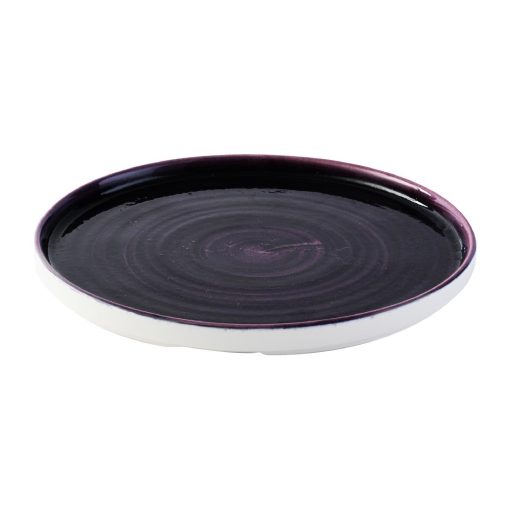 Churchill Stonecast Patina Deep Purple Walled Plate 260mm 6 Pack (DX069)
