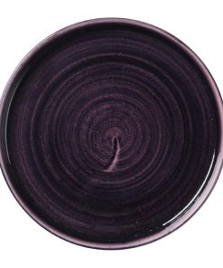 Churchill Stonecast Patina Deep Purple Walled Plate 210mm 6 Pack (DX070)