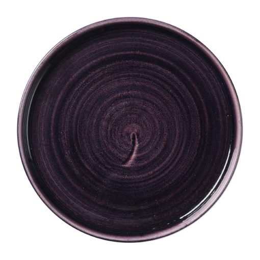 Churchill Stonecast Patina Deep Purple Walled Plate 210mm 6 Pack (DX070)