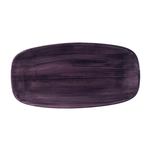 Churchill Stonecast Patina Deep Purple Chefs Oblong Plate 355mm 6 Pack (DX072)