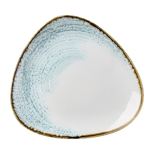 Churchill Homespun Accents Aquamarine Triangle Plate 265mm 12 Pack (DX097)