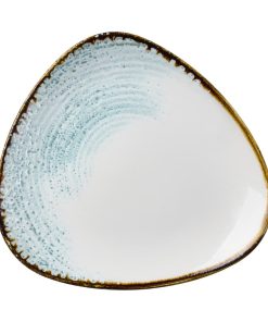 Churchill Homespun Accents Aquamarine Triangle Plate 229mm 12 Pack (DX098)