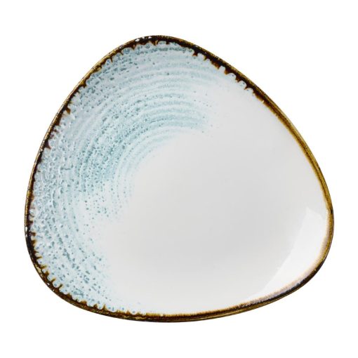 Churchill Homespun Accents Aquamarine Triangle Plate 229mm 12 Pack (DX098)