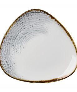 Churchill Homespun Accents Grey Triangle Plate 229mm 12 Pack (DX103)