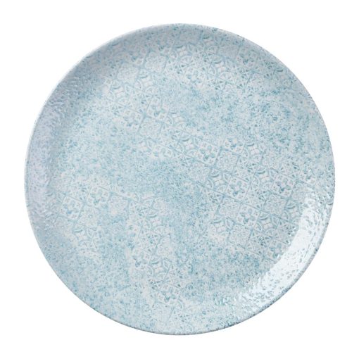Churchill Vintage Prints Med Tiles Aquamarine Coupe Plate 288mm 12 Pack (DX112)