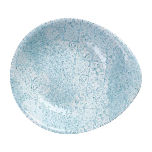 Churchill Vintage Prints Med Tiles Aquamarine Round Dish 168mm 12 Pack (DX118)