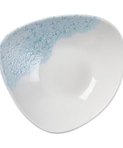 Churchill Vintage Prints Med Tiles Aquamarine Triangle Bowl 235mm 12 Pack (DX123)