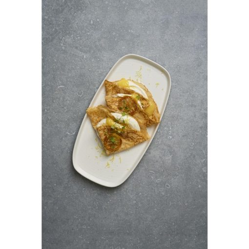 Churchill Chefs Plates White Walled Oblong Plate 350mm 6 Pack (DX126)